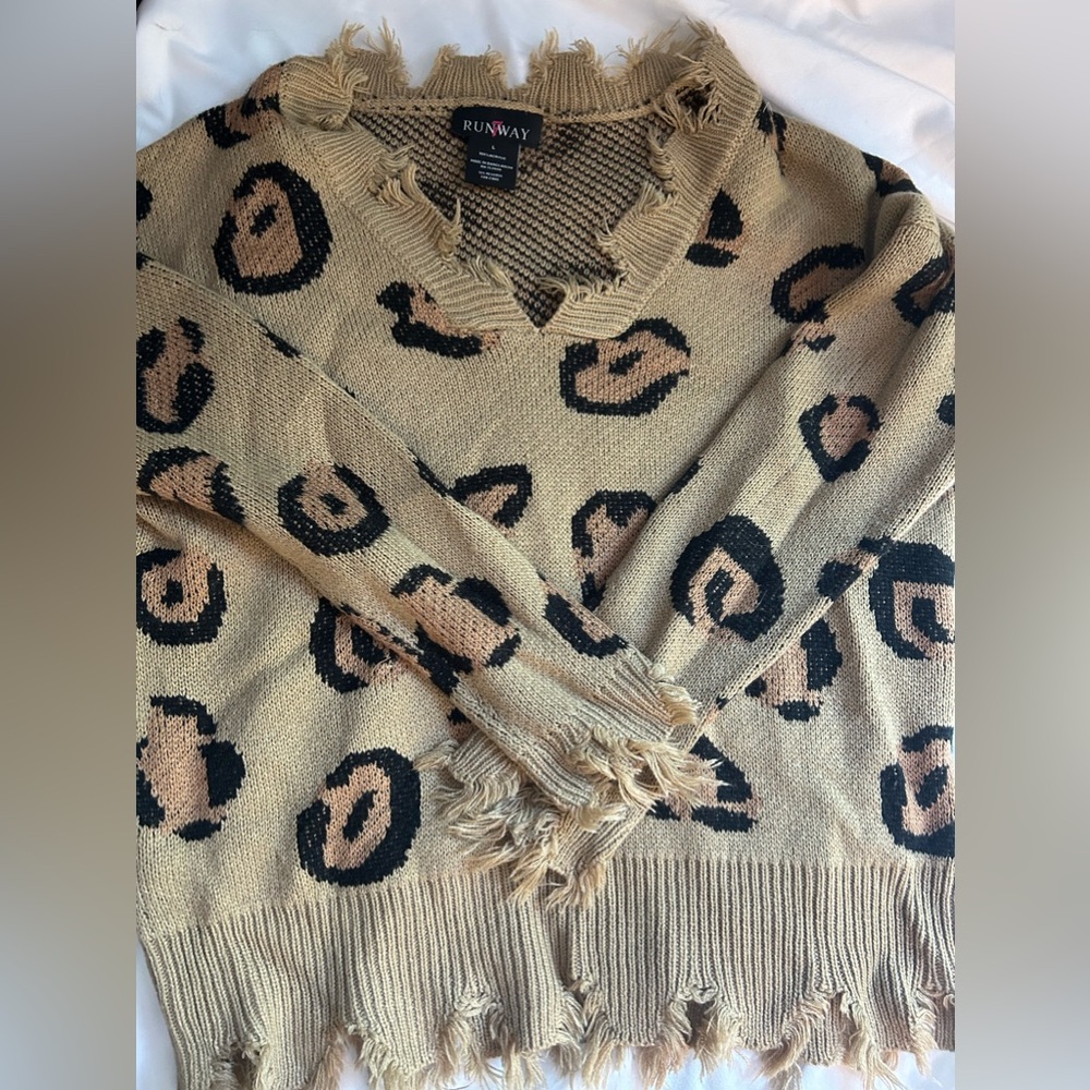 Cheetah print sweater